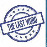 The last word
